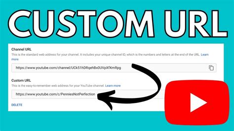 customize YouTube channel url